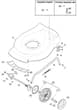 S46R PD Li - 2021 - 299489003/M20 - Mountfield Rotary Mower Deck Diagram
