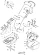 M40 PD - 2007 - 292502023/CAL - Mountfield Rotary Mower Main Assembly Diagram