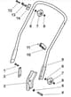 M5530 PD - 2008 - 292552033/M08 - Mountfield Rotary Mower Lower Handle Diagram