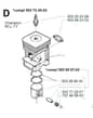 Husqvarna 225RJ - 1997-2000 - Cylinder Piston