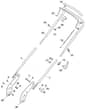HP180 R - 2016-2018 - 299484043/M16 - Mountfield Rotary Mower Handle Diagram