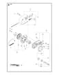 Husqvarna K960 - Belt Guard & Pulley