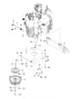 Husqvarna Pz34 Fx Bf - Engine Mounting With Guards & Muffler