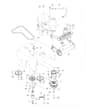 Husqvarna W552 - Engine Mounting With Guards & Muffler