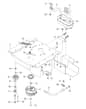 Husqvarna Z254 - Engine Mounting With Guards & Muffler
