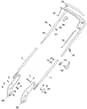 HP46 R - 2012-2013 - 299484043/BQ - Mountfield Rotary Mower Handle Diagram