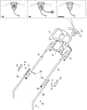 PRINCESS 34 Li - 2013 - 294345063/M13 - Mountfield Rotary Mower Upper Handle Diagram