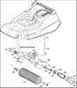 Hayter Harrier 48 Pro - 496H (496H314000001 - 496H314999999) - Rear Roller Frame