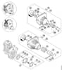 Genuine Stihl HT101 / E - Clutch, Fan housing