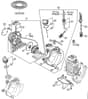 Genuine Stihl KM100 / C - Rewind starter, Fuel tank
