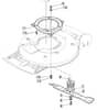 MULCHER 500 PD - 2010 - 291502023/M10 - Mountfield Rotary Mower Blade Diagram