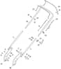 S461R PD - 2019-2023 - 299489043/M19 - Mountfield Rotary Mower Handle Diagram