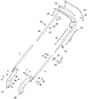 S461R PD LS - 2019-2020 - 299489543/M19 - Mountfield Rotary Mower Upper Handle Diagram
