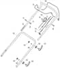 S481 PD - 2017-2018 - 294502043/M17 - Mountfield Rotary Mower Handle Diagram
