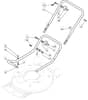 MULCHER 501 HP - 2009-2010 - 291501043/UM9 - Mountfield Rotary Mower Lower Handle Diagram