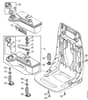Genuine Stihl SR430 / H - Fuel tank, AV system