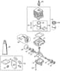 Genuine Stihl KM55 C-E / B - Crankcase, Cylinder