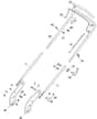 HP465 R - 2012-2013 - 299484038/M12 - Mountfield Rotary Mower Handle Diagram