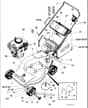 Hayter Hunter 46 AD 2 Stroke - 322 (322001001 - 322099999) - 2 Stroke (Push) Mainframe Assembly