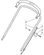 M4510 HP - 2008 - 292451043/M08 - Mountfield Rotary Mower Upper Handle Diagram