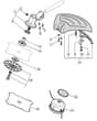MB 3202 - 2009-2012 - 281521003/MO9 - Mountfield Brushcutter Gear Head Diagram