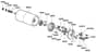 Qualcast Classic Electric 30S - F016313142 - Rear Roller Assembly