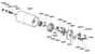 Qualcast Classic Petrol 35S - F016305242 - Rear Roller Assembly