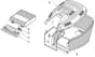 HP454 - 2016-2018 - 299024643/BQ - Mountfield Rotary Mower Grass Bag Diagram