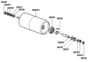 Qualcast Classic Electric 30 - F016313042 - Rear Roller Assembly