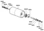 Qualcast Classic Electric 30 - F016313442 - Rear Roller Assembly