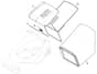 HP41 - 2017-2020 - 297411048/M17 - Mountfield Rotary Mower Grass Bag Diagram