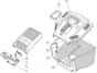 MB482 B - 2005-2007 - 12-5586-92 - Mountfield Rotary Mower Grass Bag Diagram