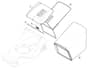 HP164 - 2017-2019 - 297411048/WX - Mountfield Rotary Mower Grass Bag Diagram
