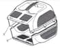 EL 350 - 2008-2013 - 297353653/UM8 - Mountfield Rotary Mower Grass Bag Diagram