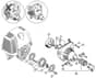 Genuine Stihl KM100 R / F - Clutch, Fan housing