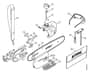 Genuine Stihl HT73 / P - Oil tank, Chain sprocket cover, Tools