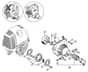 Genuine Stihl KM100 / F - Clutch, Fan housing