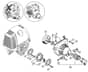 Genuine Stihl KM90 / F - Clutch, Fan housing