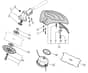 BJ 345 F - 2010 - 285422003/M10 - Mountfield Brushcutter Gear Head Diagram