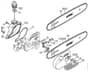 Genuine Stihl HT75 / AB - Oil tank, Chain sprocket cover HT 70 (38.2016)