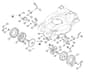 Genuine Stihl RM756.0 GC / D - Front height adjustment, front wheel