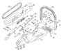 Genuine Stihl TS350 AVE / J - Handle frame, Handlebar