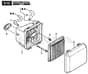 HP42 H - 2016-2017 - 295441038/BQ - Mountfield Rotary Mower Air Filter Diagram