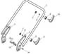 HW512 PD 4S - 2010-2011 - 299537838/M10 - Mountfield Rotary Mower Lower Handle Diagram