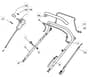 MLFI 53 TRHV - 2009 - 291593038/MFR - Mountfield Rotary Mower Upper Handle Diagram
