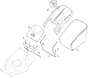 HW531 PD - 2019-2021 - 294556843/M19 - Mountfield Rotary Mower Grass Bag Diagram