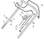 S460 PD - 2012-2013 - 295486023/MFR - Mountfield Rotary Mower Upper Handle Diagram