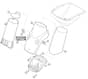 Genuine Stihl GHE355.0 / B - Funnel lower part