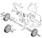 Genuine Stihl TS360 / M - Cutquik cart, Splash guard