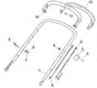 HW512 PD 4S - 2010-2011 - 299537838/M10 - Mountfield Rotary Mower Upper Handle Diagram